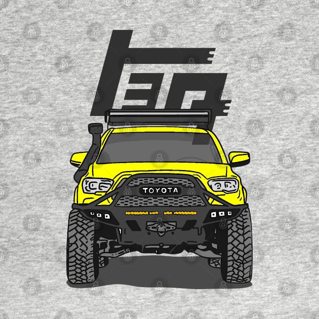 4Runner TRD Offroad adventures - Yellow Essential by 4x4 Sketch